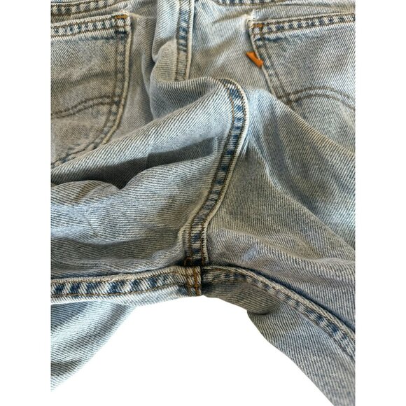 VTG Levi’s 505 Denim Shorts W32 Regular Fit USA Made 90's Jorts Light Mens Jeans - Picture 4 of 9